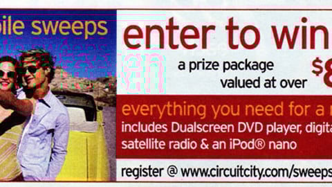 Circuit City Go Mobile Sweeps Feature