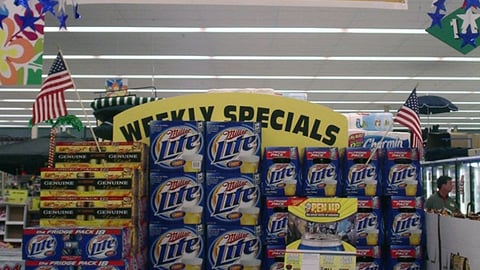 Miller/Kroger 'Open Up' Endcap