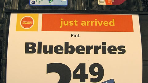 Jewel-Osco 'Just Arrived' Produce Sign