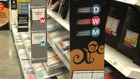 Office Depot Planners/Calendars Aisle Violators