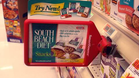 Kraft 'South Beach Diet' Shelf Sign