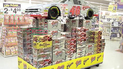 Coors Stock Car Island Display
