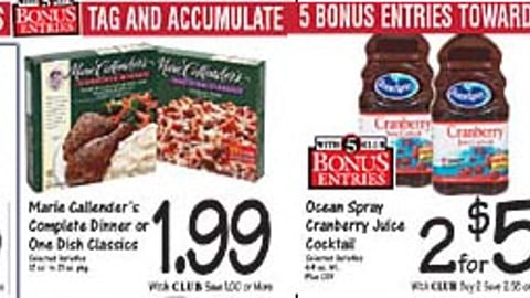 Ralphs Bonus Entries Circular Feature