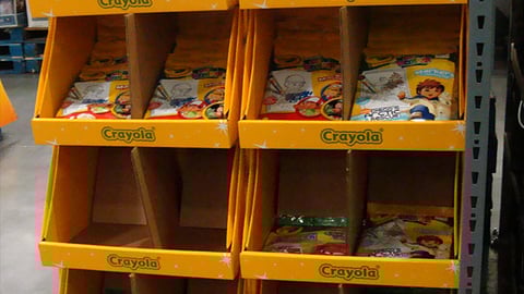 Crayola Quarter-Pallet Displays