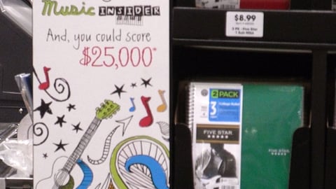 Five Star BJ's 'Music Insider' Sweeps Sign