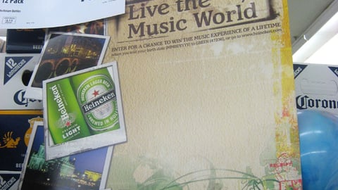 Heineken Sweeps Case Card