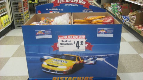 Sunkist NASCAR Dump Bin