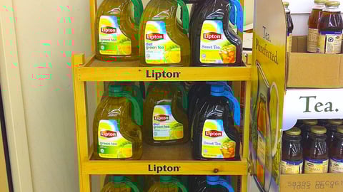Lipton Green Tea Floorstand