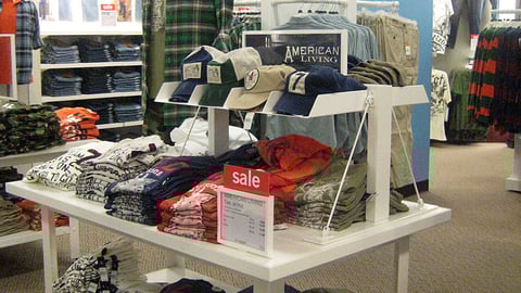 American Living Apparel Table Display