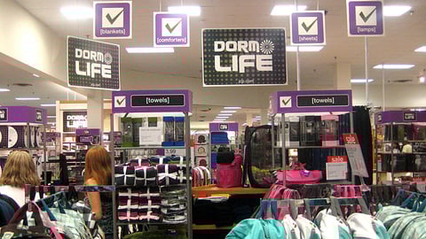 JCPenney Dorm Life Signage
