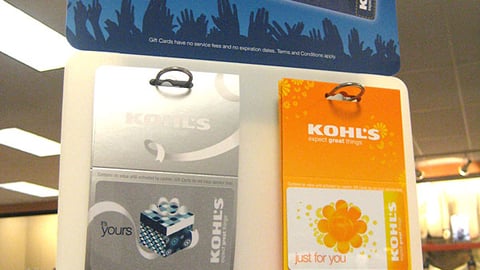 Kohl's Back-to-School Gift Card Merchandiser