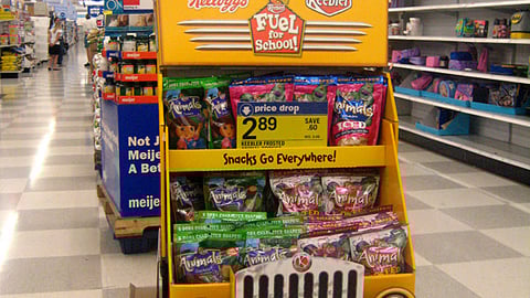 Kellogg 'Fuel for School' Floorstand
