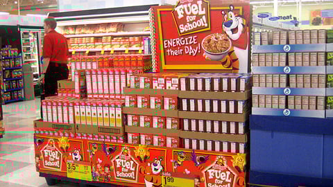 Kellogg's 'Fuel for School' Pallet Display