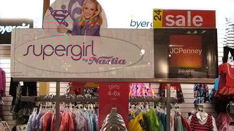 JCPenney 'Supergirl by Nastia' Header