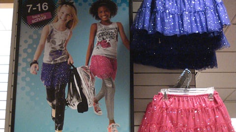 JCPenney 'Back to School' Girls' Apparel Sign