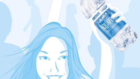 Aquafina Pure Luck Standee