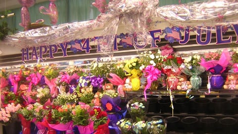 ShopRite Floral Department July 4th Display