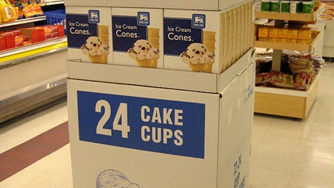 Food Lion Ice Cream Cones Case Stack