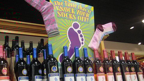 Barefoot Wine Display