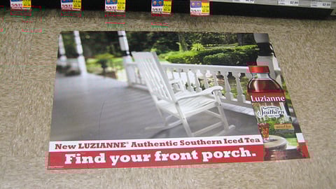 Luzianne Iced Tea Floor Cling