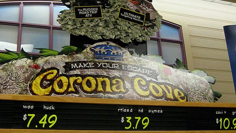 Corona, Mike's Hard Lemonade Standees
