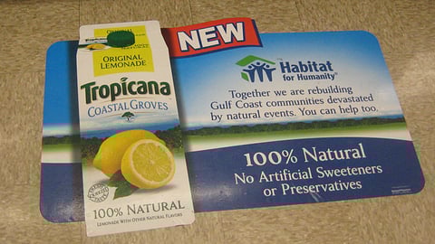 Tropicana Habitat for Humanity Floor Cling