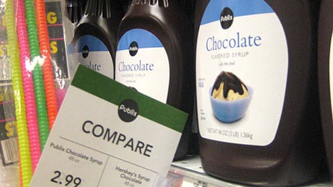 Publix Brand Compare-and-Save Shelf Talker