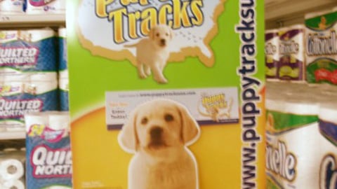 Cottonelle Puppy Tracks Aisle Violator