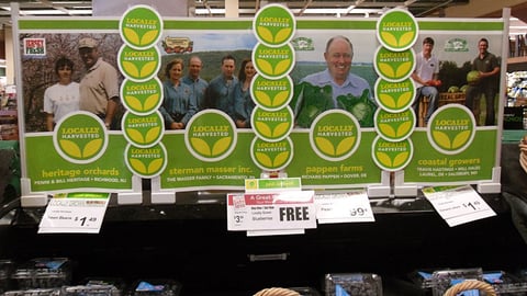 Acme 'Locally Harvested' Produce Headers