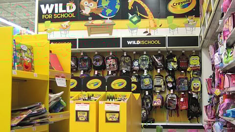 Toys "R" Us Crayola  'Wild for School' Merchandising