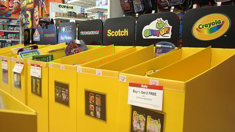 Toys "R" Us 'Wild for School' Branded Dump Bins