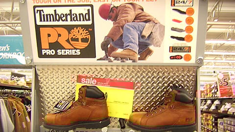 Timberland Pro Shoe Shelf