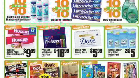 Shaw's '10 for $10' Feature