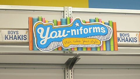 Old Navy 'You-niforms' In-Line Header