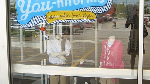 Old Navy 'You-niforms' Window Display