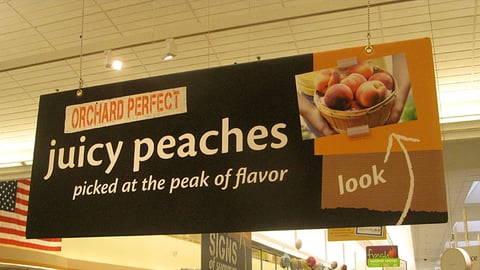 Stop & Shop 'Orchard Perfect' Ceiling Banner