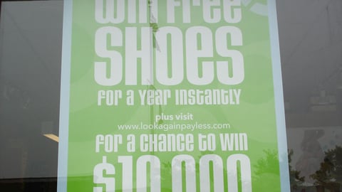 Payless Window Cling