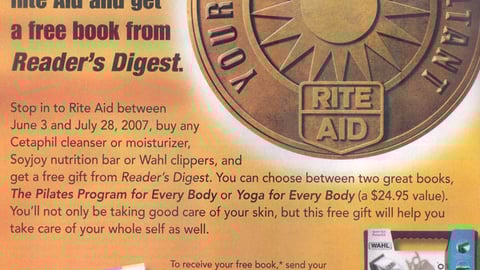 Rite Aid 'Readers Digest' Incentive Feature
