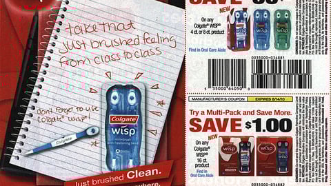 Colgate Wisp 'From Class To Class' FSI