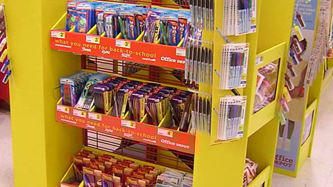 Office Depot Back-to-School Display