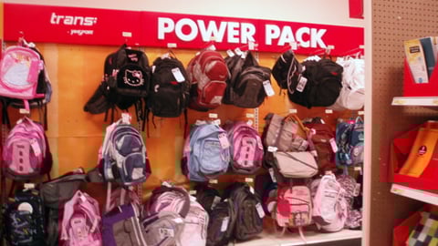 Target Backpack Merchandising