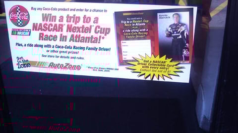 AutoZone/Coke Window Cling