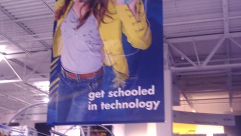 Best Buy Back-to-School Ceiling Hanger