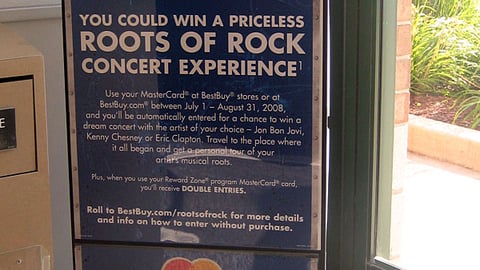 Best Buy 'Roots of Rock' Stanchion