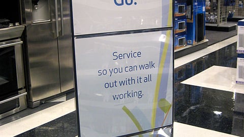 Best Buy 'You, Happier' Stanchion