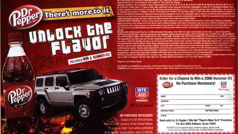 Rite Aid/Dr Pepper Sweeps Feature