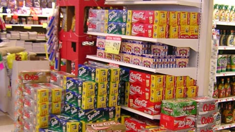 Coke Fridge Pack Endcap