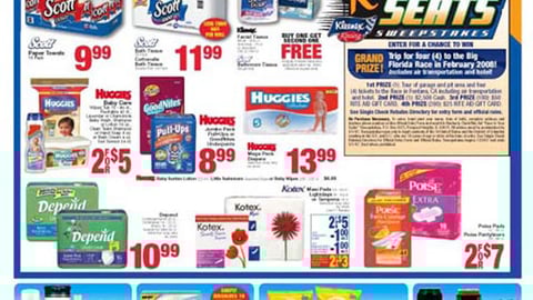 Rite Aid Kleenex Sweeps Feature