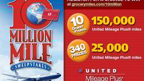 Safeway Miles Sweeps Feature