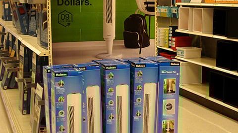 Target '09 College' Tower Fan Endcap